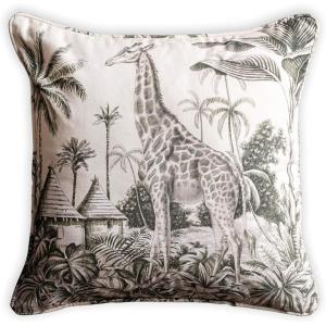 imageMaison d Hermine Equinoxe  Blue 100 Cotton Decorative Pillow Cover for Couch Sofa Cushion Covers Bedroom Home Living Room 20quotx20quot03  Savana Jouy  Beige Giraffe