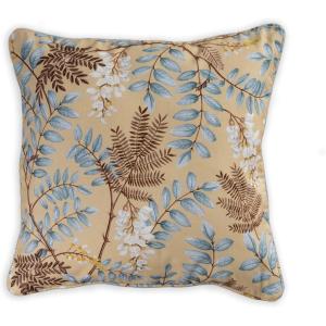 imageMaison d Hermine Equinoxe  Blue 100 Cotton Decorative Pillow Cover for Couch Sofa Cushion Covers Bedroom Home Living Room 20quotx20quot12  Feuillage  Light Ecru