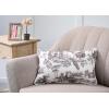 imageMaison d Hermine Decorative Pillow Cover 100 Cotton 20 Inch x 20 Inch Toile Cushion Covers with Invisible Zipper for Sofa Couch Home Pale Garden  Saumon Romantic Poppy  SpringSummer12  Trianon  Grey