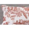 imageMaison d Hermine Decorative Pillow Cover 100 Cotton 20 Inch x 20 Inch Toile Cushion Covers with Invisible Zipper for Sofa Couch Home Pale Garden  Saumon Romantic Poppy  SpringSummer24  Trianon  Brown
