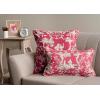 imageMaison d Hermine Decorative Pillow Cover 100 Cotton 20 Inch x 20 Inch Toile Cushion Covers with Invisible Zipper for Sofa Couch Home Pale Garden  Saumon Romantic Poppy  SpringSummer13  Joli Jouy  Red