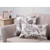 imageMaison d Hermine Decorative Pillow Cover 100 Cotton 20 Inch x 20 Inch Toile Cushion Covers with Invisible Zipper for Sofa Couch Home Pale Garden  Saumon Romantic Poppy  SpringSummer12  Trianon  Grey