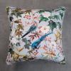 imageMaison d Hermine Decorative Pillow Cover 100 Cotton 20 Inch x 20 Inch Toile Cushion Covers with Invisible Zipper for Sofa Couch Home Pale Garden  Saumon Romantic Poppy  SpringSummer03  Hokuzai  Green