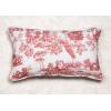 imageMaison d Hermine Decorative Pillow Cover 100 Cotton 20 Inch x 20 Inch Toile Cushion Covers with Invisible Zipper for Sofa Couch Home Pale Garden  Saumon Romantic Poppy  SpringSummer27  Trianon  Red