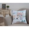 imageMaison d Hermine Decorative Pillow Cover 100 Cotton 20 Inch x 20 Inch Toile Cushion Covers with Invisible Zipper for Sofa Couch Home Pale Garden  Saumon Romantic Poppy  SpringSummer28  Snowy World