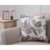 imageMaison d Hermine Decorative Pillow Cover 100 Cotton 20 Inch x 20 Inch Toile Cushion Covers with Invisible Zipper for Sofa Couch Home Pale Garden  Saumon Romantic Poppy  SpringSummer12  Trianon  Grey