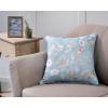 imageMaison d Hermine Decorative Pillow Cover 100 Cotton 20 Inch x 20 Inch Toile Cushion Covers with Invisible Zipper for Sofa Couch Home Pale Garden  Saumon Romantic Poppy  SpringSummer20  Celeste