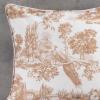 imageMaison d Hermine Decorative Pillow Cover 100 Cotton 20 Inch x 20 Inch Toile Cushion Covers with Invisible Zipper for Sofa Couch Home Pale Garden  Saumon Romantic Poppy  SpringSummer18  Trianon  Bronze