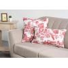 imageMaison d Hermine Decorative Pillow Cover 100 Cotton 20 Inch x 20 Inch Toile Cushion Covers with Invisible Zipper for Sofa Couch Home Pale Garden  Saumon Romantic Poppy  SpringSummer27  Trianon  Red