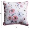 imageMaison d Hermine Decorative Pillow Cover 100 Cotton 20 Inch x 20 Inch Toile Cushion Covers with Invisible Zipper for Sofa Couch Home Pale Garden  Saumon Romantic Poppy  SpringSummer26  Pale Garden  Rpw