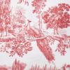 imageMaison d Hermine Decorative Pillow Cover 100 Cotton 20 Inch x 20 Inch Toile Cushion Covers with Invisible Zipper for Sofa Couch Home Pale Garden  Saumon Romantic Poppy  SpringSummer27  Trianon  Red