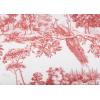 imageMaison d Hermine Decorative Pillow Cover 100 Cotton 20 Inch x 20 Inch Toile Cushion Covers with Invisible Zipper for Sofa Couch Home Pale Garden  Saumon Romantic Poppy  SpringSummer27  Trianon  Red