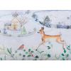imageMaison d Hermine Decorative Pillow Cover 100 Cotton 20 Inch x 20 Inch Toile Cushion Covers with Invisible Zipper for Sofa Couch Home Pale Garden  Saumon Romantic Poppy  SpringSummer28  Snowy World