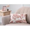imageMaison d Hermine Decorative Pillow Cover 100 Cotton 20 Inch x 20 Inch Toile Cushion Covers with Invisible Zipper for Sofa Couch Home Pale Garden  Saumon Romantic Poppy  SpringSummer24  Trianon  Brown