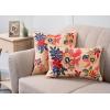 imageMaison d Hermine Decorative Pillow Cover 100 Cotton 20 Inch x 20 Inch Toile Cushion Covers with Invisible Zipper for Sofa Couch Home Pale Garden  Saumon Romantic Poppy  SpringSummer22  Kalahari