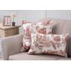 imageMaison d Hermine Decorative Pillow Cover 100 Cotton 20 Inch x 20 Inch Toile Cushion Covers with Invisible Zipper for Sofa Couch Home Pale Garden  Saumon Romantic Poppy  SpringSummer24  Trianon  Brown