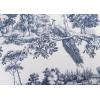 imageMaison d Hermine Decorative Pillow Cover 100 Cotton 20 Inch x 20 Inch Toile Cushion Covers with Invisible Zipper for Sofa Couch Home Pale Garden  Saumon Romantic Poppy  SpringSummer11  Trianon  Blue