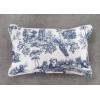 imageMaison d Hermine Decorative Pillow Cover 100 Cotton 20 Inch x 20 Inch Toile Cushion Covers with Invisible Zipper for Sofa Couch Home Pale Garden  Saumon Romantic Poppy  SpringSummer11  Trianon  Blue