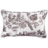 imageMaison d Hermine Decorative Pillow Cover 100 Cotton 20 Inch x 20 Inch Toile Cushion Covers with Invisible Zipper for Sofa Couch Home Pale Garden  Saumon Romantic Poppy  SpringSummer12  Trianon  Grey