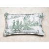 imageMaison d Hermine Decorative Pillow Cover 100 Cotton Toile Washable Cushion Cover with Invisible Zipper for Bed Living Room Home Dcor Sofa Katmandou  Samba  SpringSummer 20quotx20quot08  Calais  Antique Green