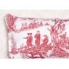 imageMaison d Hermine Decorative Pillow Cover 100 Cotton Toile Washable Cushion Cover with Invisible Zipper for Bed Living Room Home Dcor Sofa Katmandou  Samba  SpringSummer 20quotx20quot17  Calais  Red