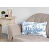 imageMaison d Hermine Decorative Pillow Cover 100 Cotton Toile Washable Cushion Cover with Invisible Zipper for Bed Living Room Home Dcor Sofa Katmandou  Samba  SpringSummer 20quotx20quot09  Calais  Blue