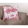 imageMaison d Hermine Decorative Pillow Cover 100 Cotton Toile Washable Cushion Cover with Invisible Zipper for Bed Living Room Home Dcor Sofa Katmandou  Samba  SpringSummer 20quotx20quot17  Calais  Red