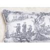 imageMaison d Hermine Decorative Pillow Cover 100 Cotton Toile Washable Cushion Cover with Invisible Zipper for Bed Living Room Home Dcor Sofa Katmandou  Samba  SpringSummer 20quotx20quot14  Calais  Paloma Grey