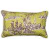 imageMaison d Hermine Decorative Pillow Cover 100 Cotton Toile Washable Cushion Cover with Invisible Zipper for Bed Living Room Home Dcor Sofa Katmandou  Samba  SpringSummer 20quotx20quot06  Calais  Celery