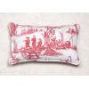 imageMaison d Hermine Decorative Pillow Cover 100 Cotton Toile Washable Cushion Cover with Invisible Zipper for Bed Living Room Home Dcor Sofa Katmandou  Samba  SpringSummer 20quotx20quot17  Calais  Red