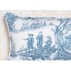 imageMaison d Hermine Decorative Pillow Cover 100 Cotton Toile Washable Cushion Cover with Invisible Zipper for Bed Living Room Home Dcor Sofa Katmandou  Samba  SpringSummer 20quotx20quot09  Calais  Blue