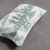 imageMaison d Hermine Decorative Pillow Cover 100 Cotton Toile Washable Cushion Cover with Invisible Zipper for Bed Living Room Home Dcor Sofa Katmandou  Samba  SpringSummer 20quotx20quot08  Calais  Antique Green