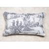 imageMaison d Hermine Decorative Pillow Cover 100 Cotton Toile Washable Cushion Cover with Invisible Zipper for Bed Living Room Home Dcor Sofa Katmandou  Samba  SpringSummer 20quotx20quot14  Calais  Paloma Grey