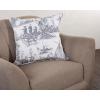 imageMaison d Hermine Decorative Pillow Cover 100 Cotton Toile Washable Cushion Cover with Invisible Zipper for Bed Living Room Home Dcor Sofa Katmandou  Samba  SpringSummer 20quotx20quot14  Calais  Paloma Grey