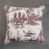 imageMaison d Hermine Decorative Pillow Cover 100 Cotton Toile Washable Cushion Cover with Invisible Zipper for Bed Living Room Home Dcor Sofa Katmandou  Samba  SpringSummer 20quotx20quot13  Calais  Charcoal