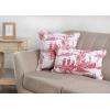 imageMaison d Hermine Decorative Pillow Cover 100 Cotton Toile Washable Cushion Cover with Invisible Zipper for Bed Living Room Home Dcor Sofa Katmandou  Samba  SpringSummer 20quotx20quot17  Calais  Red