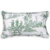 imageMaison d Hermine Decorative Pillow Cover 100 Cotton Toile Washable Cushion Cover with Invisible Zipper for Bed Living Room Home Dcor Sofa Katmandou  Samba  SpringSummer 20quotx20quot08  Calais  Antique Green