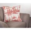 imageMaison d Hermine Decorative Pillow Cover 100 Cotton Toile Washable Cushion Cover with Invisible Zipper for Bed Living Room Home Dcor Sofa Katmandou  Samba  SpringSummer 20quotx20quot12  Calais  Cardinal