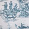 imageMaison d Hermine Decorative Pillow Cover 100 Cotton Toile Washable Cushion Cover with Invisible Zipper for Bed Living Room Home Dcor Sofa Katmandou  Samba  SpringSummer 20quotx20quot09  Calais  Blue