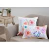 imageMaison d Hermine Decorative Pillow Cover 100 Cotton Toile Washable Cushion Cover with Invisible Zipper for Bed Living Room Home Dcor Sofa Katmandou  Samba  SpringSummer 20quotx20quot25  Floral  White