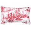 imageMaison d Hermine Decorative Pillow Cover 100 Cotton Toile Washable Cushion Cover with Invisible Zipper for Bed Living Room Home Dcor Sofa Katmandou  Samba  SpringSummer 20quotx20quot17  Calais  Red