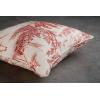imageMaison d Hermine Decorative Pillow Cover 100 Cotton Toile Washable Cushion Cover with Invisible Zipper for Bed Living Room Home Dcor Sofa Katmandou  Samba  SpringSummer 20quotx20quot12  Calais  Cardinal