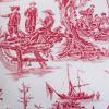 imageMaison d Hermine Decorative Pillow Cover 100 Cotton Toile Washable Cushion Cover with Invisible Zipper for Bed Living Room Home Dcor Sofa Katmandou  Samba  SpringSummer 20quotx20quot17  Calais  Red