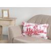 imageMaison d Hermine Decorative Pillow Cover 100 Cotton Toile Washable Cushion Cover with Invisible Zipper for Bed Living Room Home Dcor Sofa Katmandou  Samba  SpringSummer 20quotx20quot17  Calais  Red
