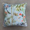 imageMaison d Hermine Decorative Pillow Cover 100 Cotton Toile Washable Cushion Cover with Invisible Zipper for Bed Living Room Home Dcor Sofa Katmandou  Samba  SpringSummer 20quotx20quot19  Canne  Pastel Blue