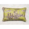 imageMaison d Hermine Decorative Pillow Cover 100 Cotton Toile Washable Cushion Cover with Invisible Zipper for Bed Living Room Home Dcor Sofa Katmandou  Samba  SpringSummer 20quotx20quot06  Calais  Celery