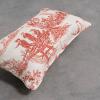 imageMaison d Hermine Decorative Pillow Cover 100 Cotton Toile Washable Cushion Cover with Invisible Zipper for Bed Living Room Home Dcor Sofa Katmandou  Samba  SpringSummer 20quotx20quot12  Calais  Cardinal