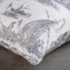 imageMaison d Hermine Decorative Pillow Cover 100 Cotton Toile Washable Cushion Cover with Invisible Zipper for Bed Living Room Home Dcor Sofa Katmandou  Samba  SpringSummer 20quotx20quot14  Calais  Paloma Grey