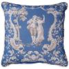 imageMaison d Hermine Decorative Pillow Cover 100 Cotton 20 Inch x 20 Inch Toile Cushion Covers with Invisible Zipper for Sofa Couch Home Pale Garden  Saumon Romantic Poppy  SpringSummer04  Joli Jouy  Blue