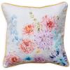 imageMaison d Hermine Decorative Pillow Cover 100 Cotton Toile Washable Cushion Cover with Invisible Zipper for Bed Living Room Home Dcor Sofa Katmandou  Samba  SpringSummer 20quotx20quot25  Floral  White